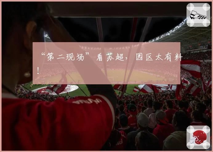 “第二现场”看苏超，园区太有料！