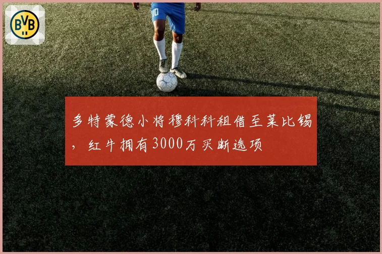 多特蒙德小将穆科科租借至莱比锡,红牛拥有3000万买断选项